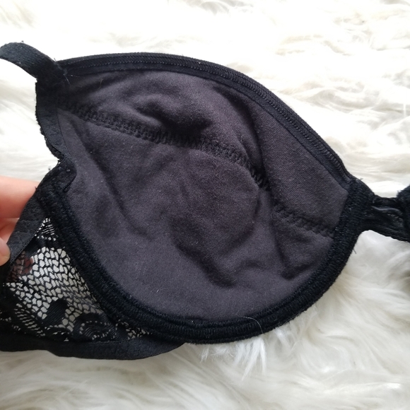 Vintage Victorias Secret 0698 Black Lace Bra 36C - Picture 6 of 8